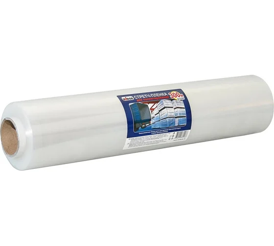 Стрейч пленка Unibob 17 мкм, 450 мм x 300 м, прозрачная 
