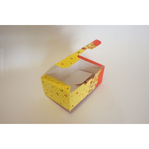 Коробка для упаковки фаст-фуда без печати 150x91x70 мм