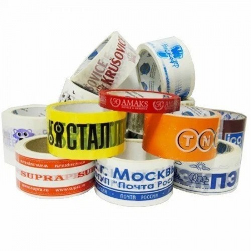 Скотч с логотипом 50мм*66м, 50мкр