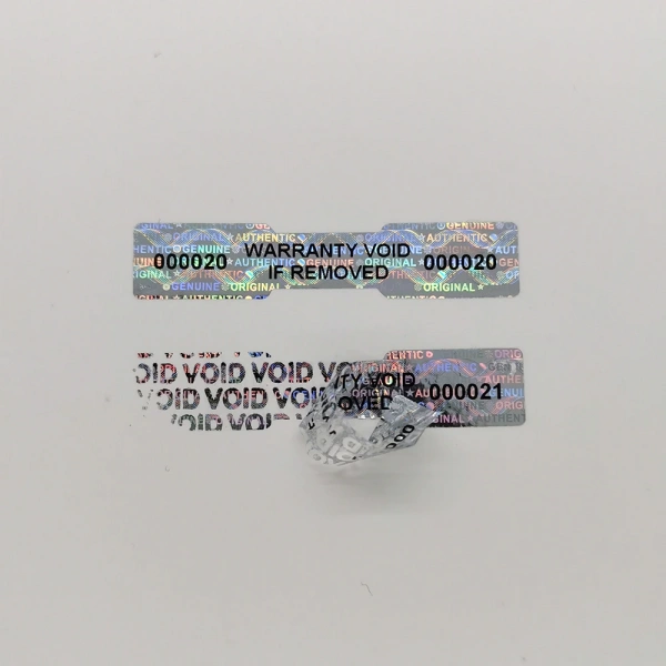 Голографическая наклейка void 40 х 20 мм