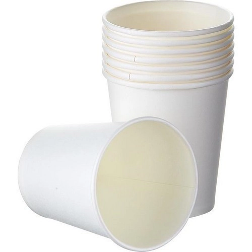 Двухслойный белый бумажный стакан с технологией ThermoCup 300 мл для больших порций чая и кофе, латте, капучино 90*60*111 мм
