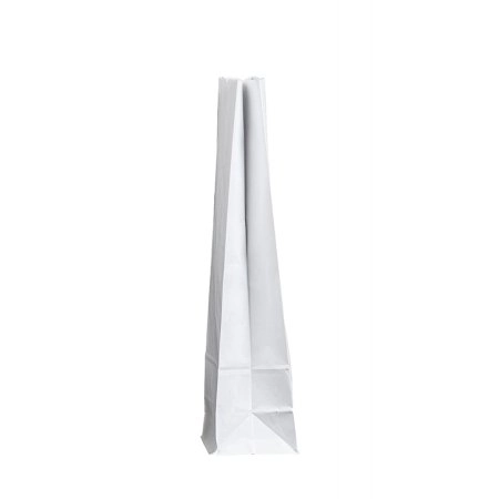 Крафт пакет с прямоугольным дном 120x80x330мм, 65 г/м2 (белый)